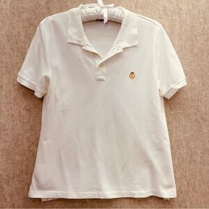 Women's Lauren Ralph Lauren Crown Pique Polo Cotton Shirt, L Petite